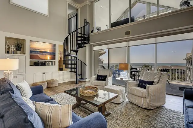 Living room at SeaCrest Penthouse 5